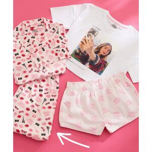 Emily in Paris Adorable Paris Print Lounge/Pajama Pants, Cozy, Girlcore, Sz L